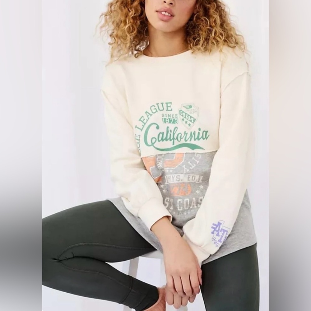 Anthropologie Maeve Maizie Varsity Sweater